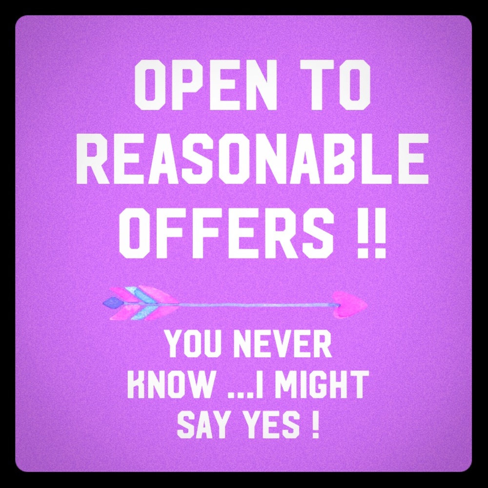 Open to reasonable offers!!